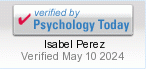 Isabel Perez is verified by Psychology Today